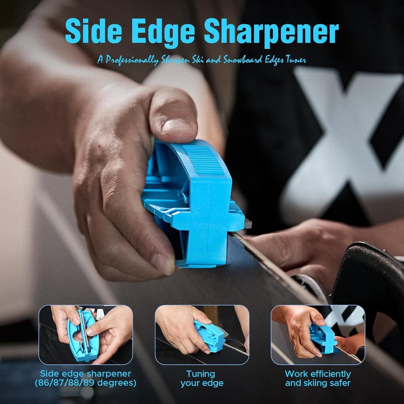 XCMAN Complete Ski Snowboard Tuning and Waxing Kit with Waxing Iron,Universal Wax,Edge Tuner,Brush,Wax Scraper,Ptex - Image 3